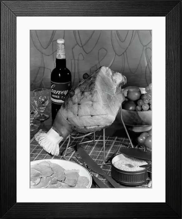 Framed Print : Ham joint, 1963. Artist: Michael Walters Framed Print : Ham joint, 1963. Artist: Michael Walters
