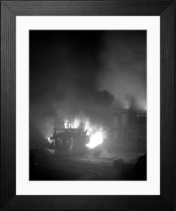 Framed Print : Arc furnace in a steelworks, Sheffield, South Yorkshire, 1964. Artist: Michael Walters Framed Print : Arc furnace in a steelworks, Sheffield, South Yorkshire, 1964. Artist: Michael Walters