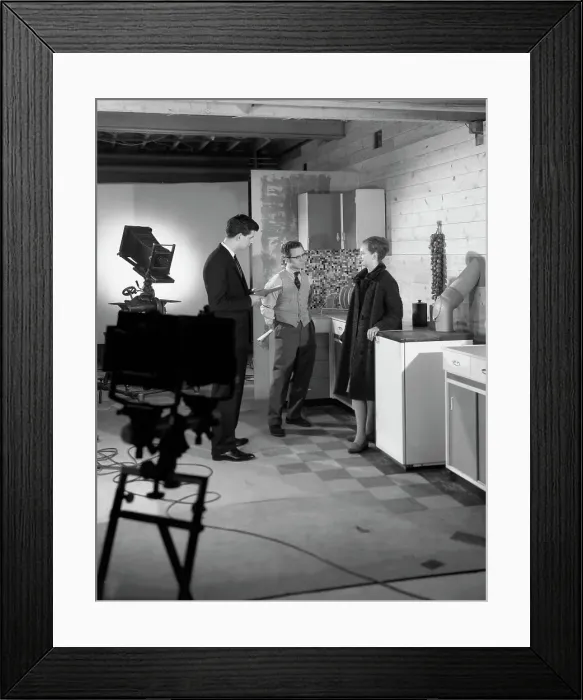 Framed Print : Designer in a photographic studio, Mexborough, South Yorkshire, 1964 Framed Print : Designer in a photographic studio, Mexborough, South Yorkshire, 1964