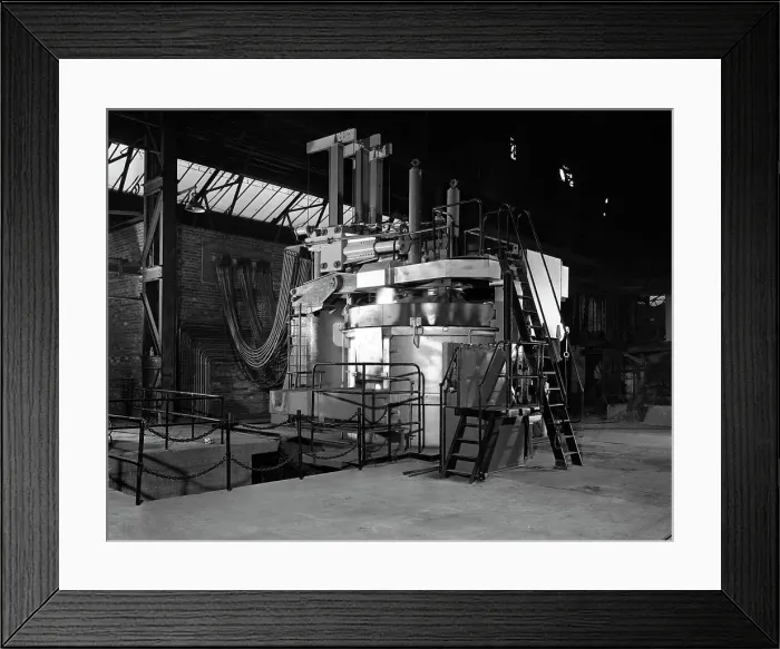 Framed Print : Tilghman electric arc furnace, Keyser Ellison steelworks, Sheffield, South Yorkshire, 1964 Framed Print : Tilghman electric arc furnace, Keyser Ellison steelworks, Sheffield, South Yorkshire, 1964