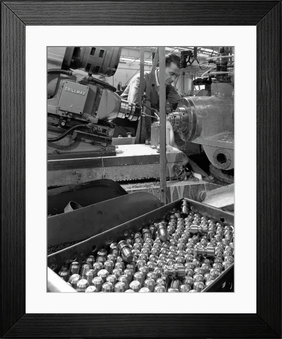 Framed Print : Working on a Drillmax machine, Park Gate Iron & Steel Co, Rotherham, South Yorkshire, 1964 Framed Print : Working on a Drillmax machine, Park Gate Iron & Steel Co, Rotherham, South Yorkshire, 1964