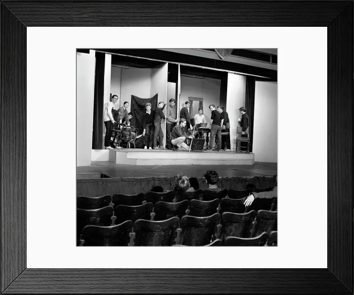 Framed Print : A scene from the Terence Rattigan play, Ross, Worksop College, Nottinghamshire, 1963 Framed Print : A scene from the Terence Rattigan play, Ross, Worksop College, Nottinghamshire, 1963