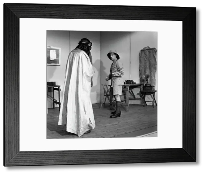 Framed Print : A scene from the Terence Rattigan play, Ross, Worksop College, Nottinghamshire, 1963 Framed Print : A scene from the Terence Rattigan play, Ross, Worksop College, Nottinghamshire, 1963