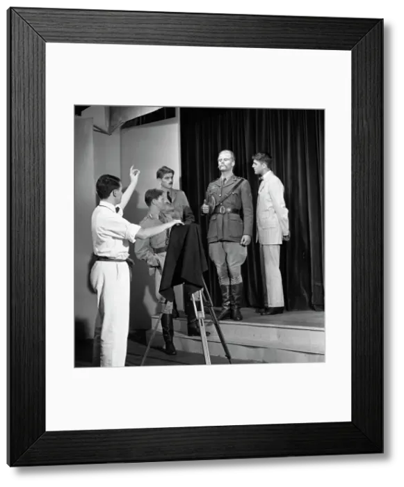 Framed Print : A scene from the Terence Rattigan play, Ross, Worksop College, Nottinghamshire, 1963 Framed Print : A scene from the Terence Rattigan play, Ross, Worksop College, Nottinghamshire, 1963