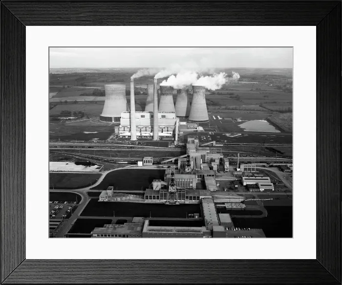 Framed Print : Lea Hall Colliery and Rugeley A Power Station, Staffordshire, 1963 Framed Print : Lea Hall Colliery and Rugeley A Power Station, Staffordshire, 1963