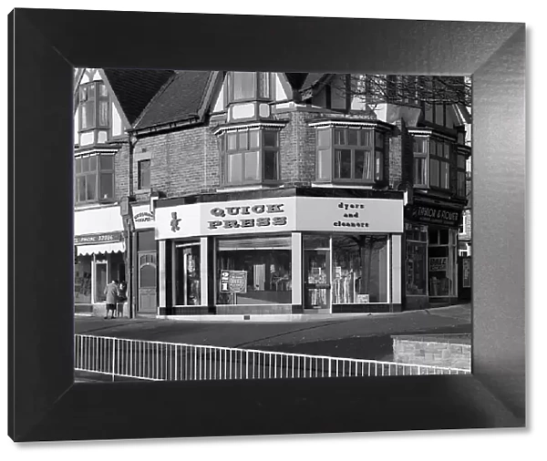 Dyers and cleaners shop front, 480 Fulwood Road, Sheffield, South Yorkshire, January 1967