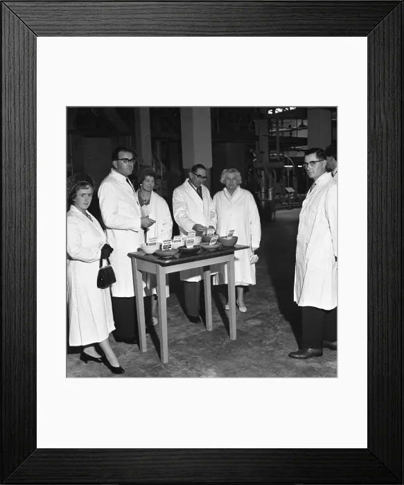 Framed Print : Local dignitaries during an open day at Spillers Foods in Gainsborough, Lincolnshire, 1962