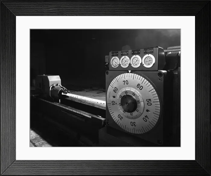 Framed Print : A continuous forge in operation at the Edgar Allen Steel Founders, Meadowhall, Sheffield, 1962 Framed Print : A continuous forge in operation at the Edgar Allen Steel Founders, Meadowhall, Sheffield, 1962