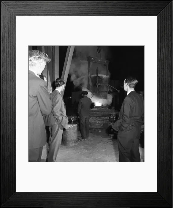 Framed Print : Edgar Allen Steel Foundry, Meadowhall, Sheffield, 21 June 1962. Artist: Michael Walters