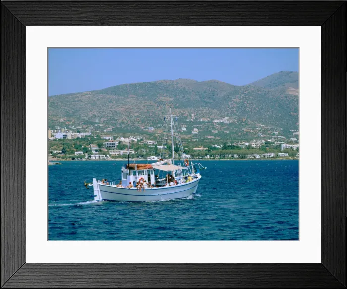 Framed Print : Spinalonga Cruise, Aghios Nikolasos, Crete, Greece