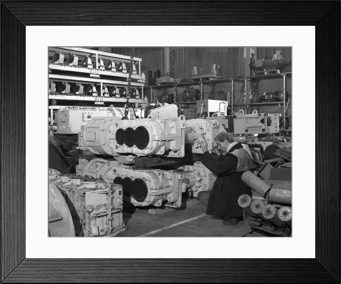 Framed Print : The Stores at Duckmanton Colliery near Chesterfield, 1962. Artist: Michael Walters Framed Print : The Stores at Duckmanton Colliery near Chesterfield, 1962. Artist: Michael Walters
