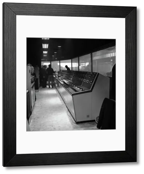 Framed Print : Steelworks control centre, Park Gate Iron & Steel Co, Rotherham, South Yorkshire, 1964 Framed Print : Steelworks control centre, Park Gate Iron & Steel Co, Rotherham, South Yorkshire, 1964