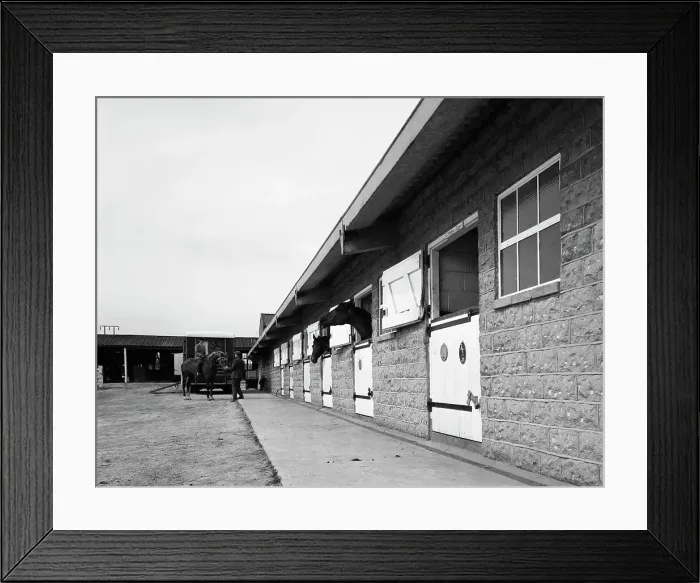 Framed Print : Stables at a residence in Sprotbrough, near Doncaster, South Yorkshire, 1966. Artist Framed Print : Stables at a residence in Sprotbrough, near Doncaster, South Yorkshire, 1966. Artist