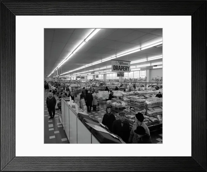 Framed Print : The ASDA supermarket in Rotherham, South Yorkshire, 1969. Artist: Michael Walters Framed Print : The ASDA supermarket in Rotherham, South Yorkshire, 1969. Artist: Michael Walters