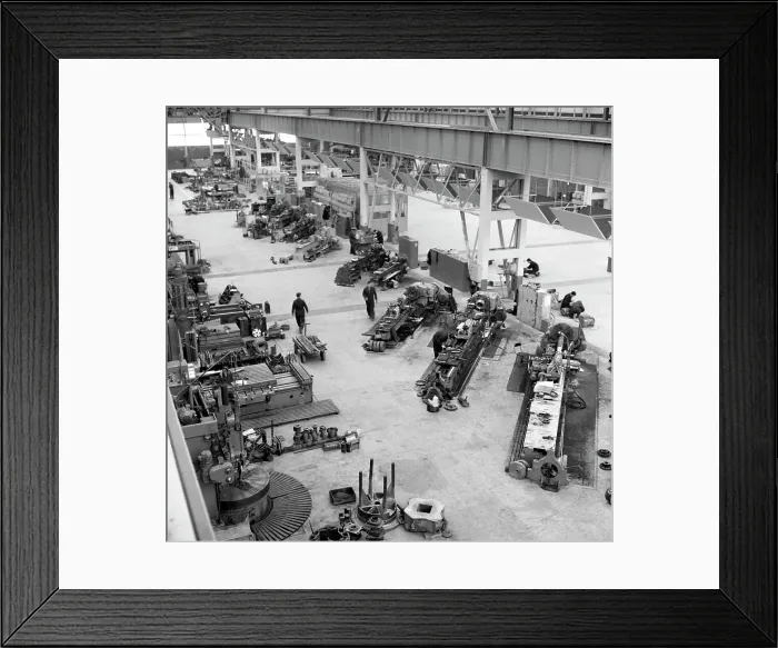 Framed Print : Lathe workshop area, Park Gate Iron & Steel Co, Rotherham, South Yorkshire, 1964 Artist Framed Print : Lathe workshop area, Park Gate Iron & Steel Co, Rotherham, South Yorkshire, 1964 Artist