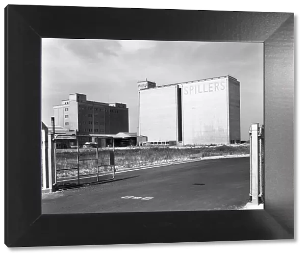 Main mill buildings at Spillers Animal Foods, Gainsborough, Lincolnshire, 1965. Artist