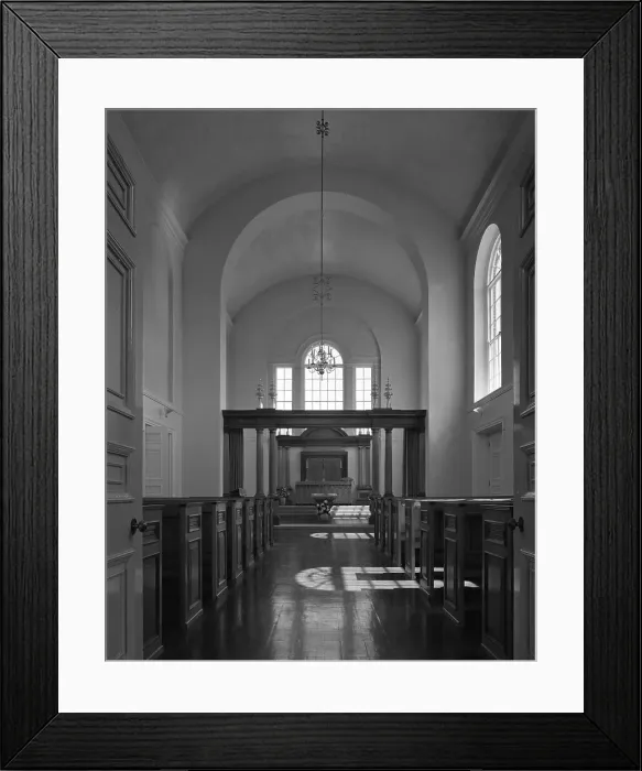 Framed Print : Rotherham Crematorium interior, 20th July 1962. Artist: Michael Walters Framed Print : Rotherham Crematorium interior, 20th July 1962. Artist: Michael Walters