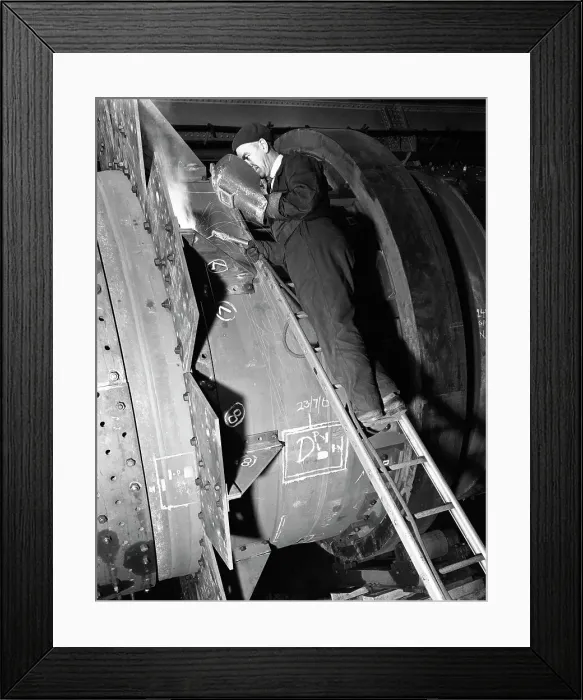 Framed Print : Welding an industrial drying unit, Edgar Allen Steel Co, Sheffield, South Yorkshire, 1962 Framed Print : Welding an industrial drying unit, Edgar Allen Steel Co, Sheffield, South Yorkshire, 1962