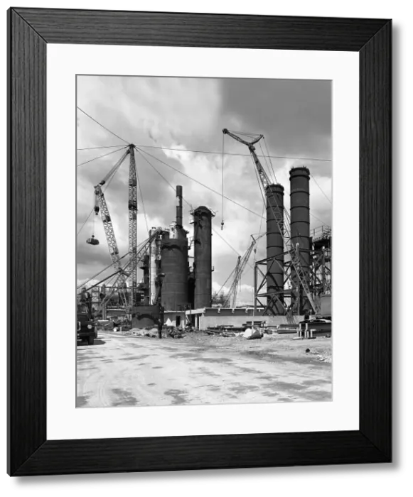 Framed Print : Absorption towers being installed, Coleshill Coal preparation plant, Warwickshire, 1962 Framed Print : Absorption towers being installed, Coleshill Coal preparation plant, Warwickshire, 1962