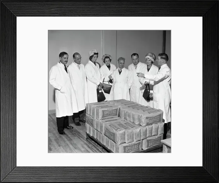 Framed Print : Visitors at the Spillers Foods mill, Gainsborough, Lincolnshire, 1962 Framed Print : Visitors at the Spillers Foods mill, Gainsborough, Lincolnshire, 1962