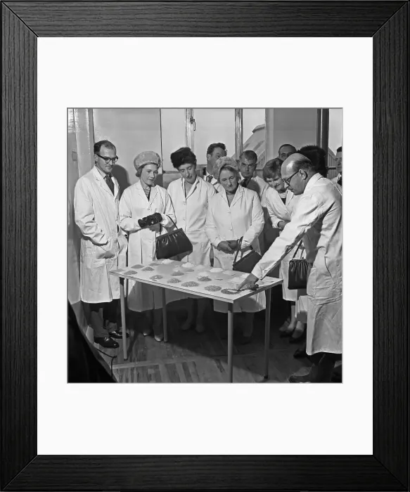 Framed Print : Local dignitaries during an open day at Spillers Foods in Gainsborough, Lincolnshire, 1962 Framed Print : Local dignitaries during an open day at Spillers Foods in Gainsborough, Lincolnshire, 1962