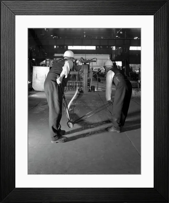 Framed Print : Rolling steel bars, Park Gate Iron & Steel Co, Rotherham, South Yorkshire, 1964 Framed Print : Rolling steel bars, Park Gate Iron & Steel Co, Rotherham, South Yorkshire, 1964