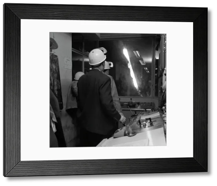 Framed Print : Steelworks control room, Park Gate Iron & Steel Co, Rotherham, South Yorkshire, 1964 Framed Print : Steelworks control room, Park Gate Iron & Steel Co, Rotherham, South Yorkshire, 1964