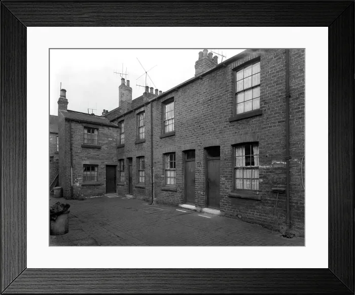 Framed Print : Traditional terraced housing, Albert Road, Kilnhurst, South Yorkshire, 1959. Artist Framed Print : Traditional terraced housing, Albert Road, Kilnhurst, South Yorkshire, 1959. Artist