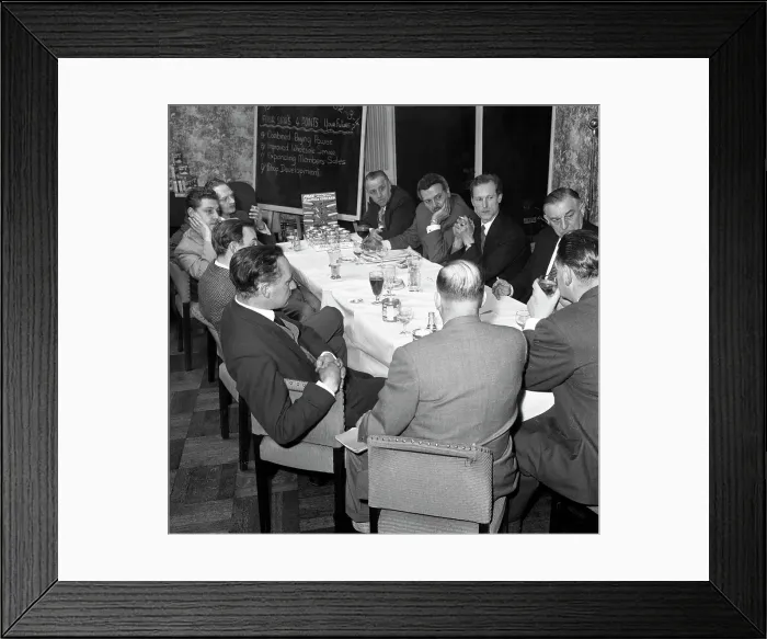 Framed Print : Marketing strategy meeting, Danish Bacon Company, Wilsic, near Doncaster, South Yorkshire, 1961 Framed Print : Marketing strategy meeting, Danish Bacon Company, Wilsic, near Doncaster, South Yorkshire, 1961
