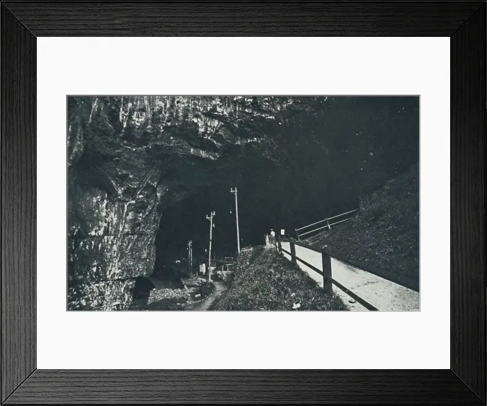 Framed Print : Peak Cavern, 1910. Artist: Photochrom Co Ltd of London Framed Print : Peak Cavern, 1910. Artist: Photochrom Co Ltd of London