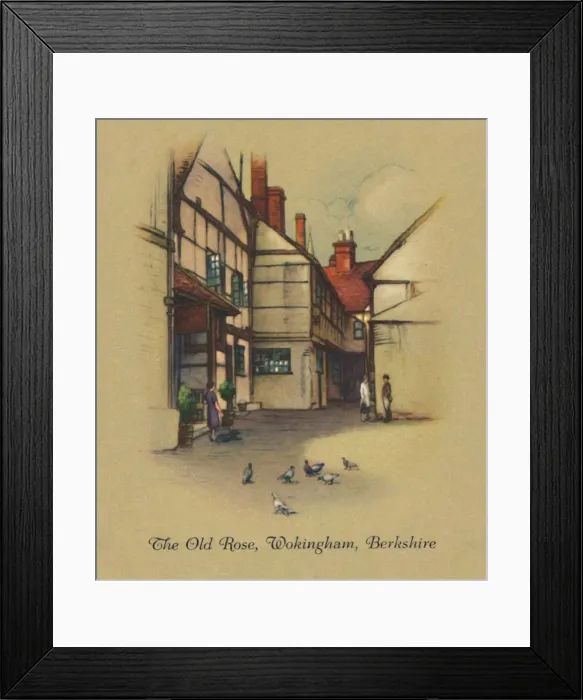 Framed Print : The Old Rose, Wokingham, Berkshire, 1939 Framed Print : The Old Rose, Wokingham, Berkshire, 1939