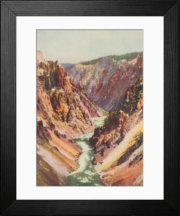 Framed Print : The Yellowstone River, 1916 Framed Print : The Yellowstone River, 1916