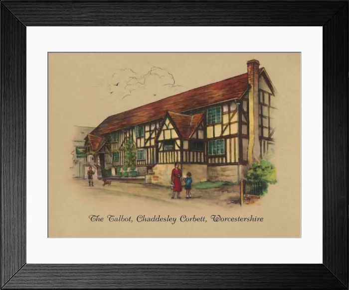Framed Print : The Talbot, Chaddesley Corbett, Worcestershire, 1939 Framed Print : The Talbot, Chaddesley Corbett, Worcestershire, 1939
