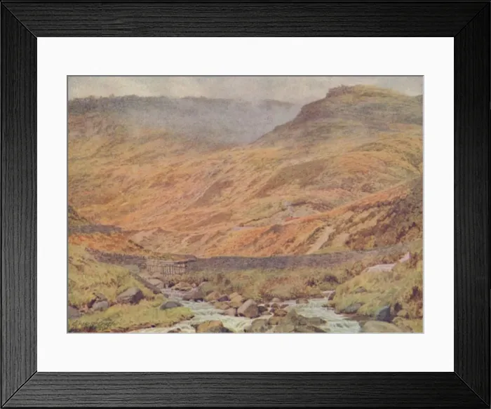 Framed Print : A View in the Pennines, 1910. Artist: William Biscombe Gardner Framed Print : A View in the Pennines, 1910. Artist: William Biscombe Gardner
