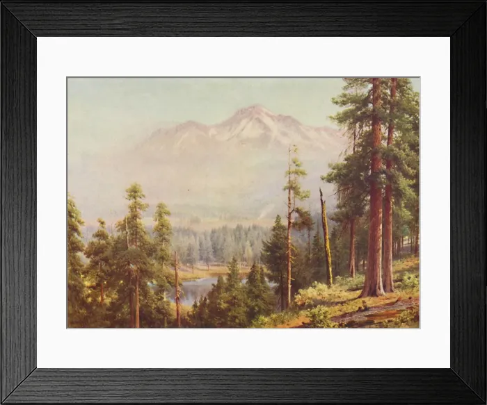 Framed Print : Mount Shasta, 1916. Artist: Harold Sutton Palmer Framed Print : Mount Shasta, 1916. Artist: Harold Sutton Palmer