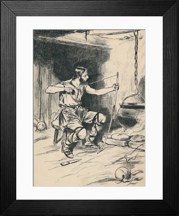 Framed Print : King Alfred Forgets The Cakes, c1907 Framed Print : King Alfred Forgets The Cakes, c1907