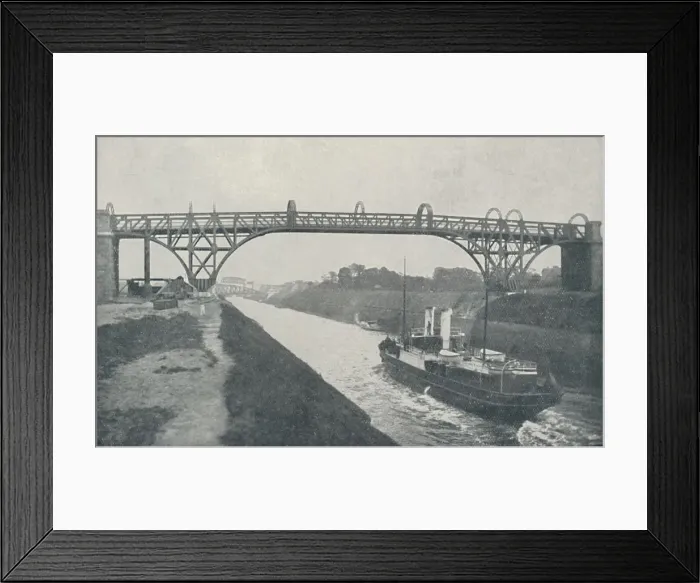 Framed Print : Manchester Ship Canal, 1910. Artist: Valentine & Sons Framed Print : Manchester Ship Canal, 1910. Artist: Valentine & Sons