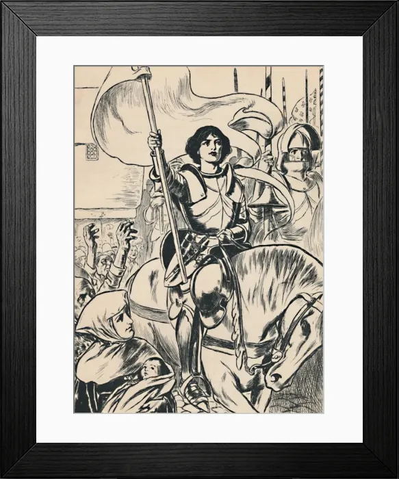 Framed Print : Joan at the Head of the Army, c1907 Framed Print : Joan at the Head of the Army, c1907