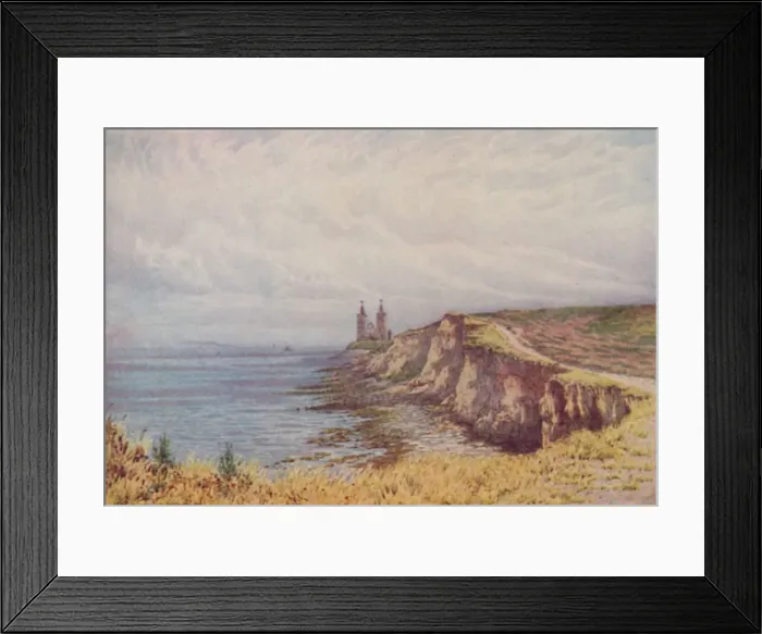 Framed Print : The Cliffs at Reculver, 1910. Artist: William Biscombe Gardner Framed Print : The Cliffs at Reculver, 1910. Artist: William Biscombe Gardner
