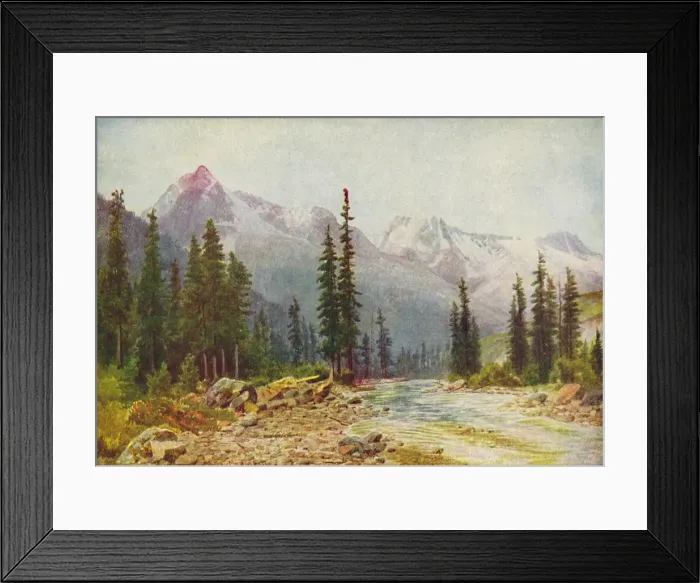 Framed Print : The Rocky Mountains, 1916. Artist: Martin Mower Framed Print : The Rocky Mountains, 1916. Artist: Martin Mower