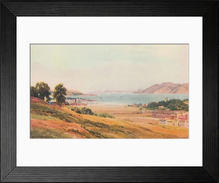 Framed Print : The Golden Gate, 1916. Artist: Harold Sutton Palmer Framed Print : The Golden Gate, 1916. Artist: Harold Sutton Palmer