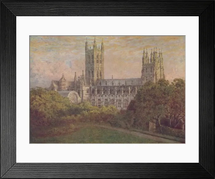 Framed Print : Canterbury Cathedral, 1910. Artist: William Biscombe Gardner Framed Print : Canterbury Cathedral, 1910. Artist: William Biscombe Gardner