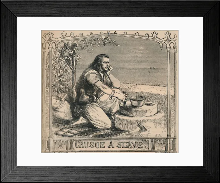 Framed Print : Crusoe A Slave, c1870 Framed Print : Crusoe A Slave, c1870