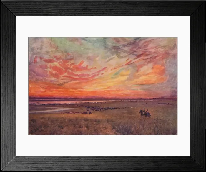 Framed Print : The Campo, 1916. Artist: E. W Christmas Framed Print : The Campo, 1916. Artist: E. W Christmas