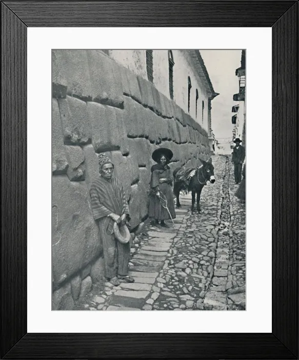 Framed Print : Inca Masonry, Cuzco, 1916. Artist: Underwood & Underwood Framed Print : Inca Masonry, Cuzco, 1916. Artist: Underwood & Underwood