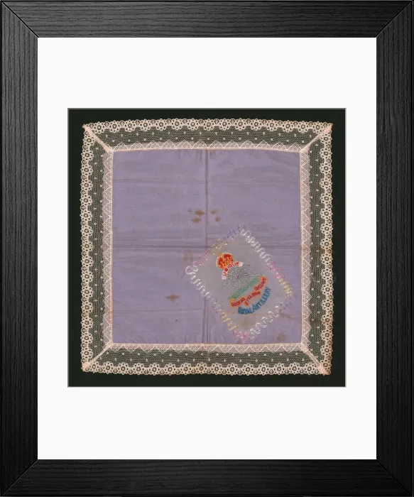 Framed Print : Embroidered Lace Handkerchief Framed Print : Embroidered Lace Handkerchief
