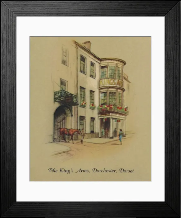 Framed Print : The Kings Arms, Dorchester, Dorset, 1939