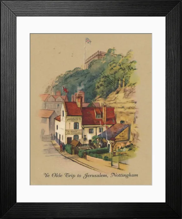 Framed Print : Ye Olde Trip to Jerusalem, Nottingham, 1939 Framed Print : Ye Olde Trip to Jerusalem, Nottingham, 1939
