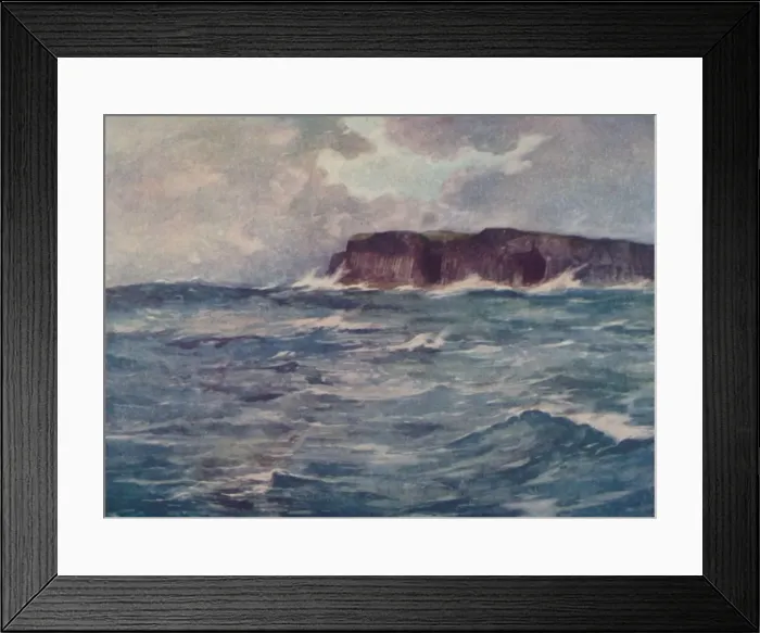 Framed Print : Staffa and Its Caves, 1910. Artist: William Smith Framed Print : Staffa and Its Caves, 1910. Artist: William Smith