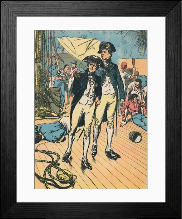 Framed Print : Nelson on the Victory at Trafalgar, c1907 Framed Print : Nelson on the Victory at Trafalgar, c1907
